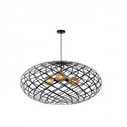 Lampa Wisząca Industrialna Czarna WOLFRAM 21417/99/30 LUCIDE