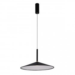 Czarna lampa wisząca LED 9W 3000K/4000K/6000K Sardena Italux PND-01510-S-BK