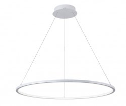 Nowoczesna Lampa Wisząca LED Biały Okrąg VINOLA PND-56135B-060RPC-WH-3KS4K-TRDIMM ITALUX
