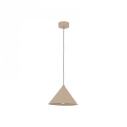 Beżowa lampa wisząca stożkowy klosz do minimalistycznych i klasycznych wnętrz CONO S 10619 TK-LIGHTING