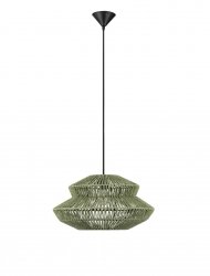 Lampa wisząca pleciona boho rustykalna industrialna nad stół do salonu sypialni ściemnialna Luces Exclusivas 9586647