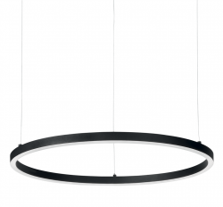 NOWOCZESNA LAMPA WISZĄCA OKRĄG RING LED CZARNA IDEAL LUX 304366 ORACLE SLIM SP D50 ROUND 3000K DALI 