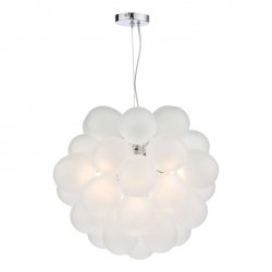 Nowoczesna Lampa Wisząca Białe Kule Szklane BUBBLES BUB0602 DAR LIGHTING