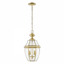 Złota lampa wisząca zewnetrzna ogrodowa szklana retro WHITLEY P02890AU