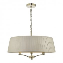 Żyrandol Abażurowy Vintage CRISTIN CRI0429 DAR LIGHTING