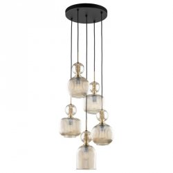 Lampa wisząca wielopunktowa szklane klosze designerska nowoczesna dekoracyjna salonowa SOPHIA 11043 TK-LIGHTING