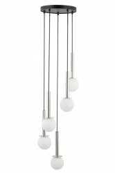 Lampa wisząca złota szklane białe klosze Daisy 5 Sigma 40771