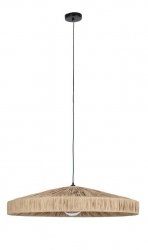  Nowoczesna rustykalna lampa wisząca z raffi beżowa dekoracyjna organiczna forma boho KANDA 80 0828087 BIZZOTTO King Home
