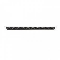 Oświetlenie Podtynkowe Oprawa Prostokątna Czarno Biała LIKA TRIM 267883 IDEAL LUX