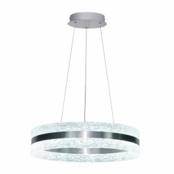 Lampa wisząca Italux Nelia PND-45283-SCHR Satynowy chrom Nowoczesna LED