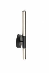 Nowoczesny Kinkiet podłużny rurka sopel lux led Sigma 40736 czarny/srebrny 