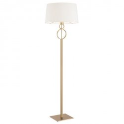Designerska Złota Lampa Stojąca Podłogowa Abażurowa PERSEO 8374 ARGON