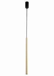 Złota lampa wisząca sopel Lux I Sigma 40737 jadalniana nad wyspę złota rurka