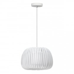 Lampa Wisząca Biała Abażur Tkanina E27 AGORA PENDANT WHITE AZ6641 Azzardo