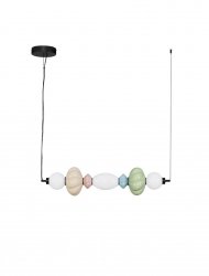  Nowoczesna wielokolorowa lampa wisząca szklany klosz różne kształty designerska art deco LED możliwość ściemniania Luces Exclusivas