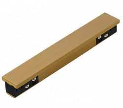Złoty łącznik prosty elektryczny do szyny natynkowej jednofazowej magnetycznej Azzardo SIGMA TRACK MAGNETIC STRAIGHT ELECTRIC CONNECTOR AZ7074