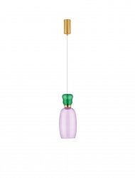 Lampa Wisząca z Kolorowego Szkła Luces Exclusivas PERENE LE44464