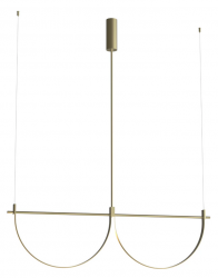 Nowoczesna Lampa Wisząca Victoria 40W Złota Maxlight P0689