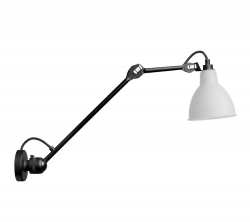 Lampa ścienna/sufitowa szklana na wysięgniku biało-czarna klasyczna regulowane ramię 304 L40 BL-GL DCW Editions