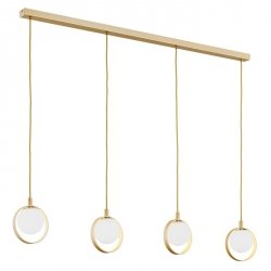 Designerska Lampa Wisząca Złota Listwa SATURNIA 1809 ARGON