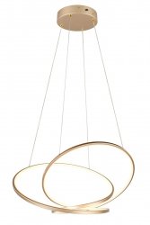 Nowoczesna Dekoracyjna Złota Lampa Wisząca LED DARVIN 349119179 TRIO
