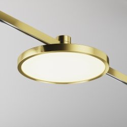 Ścieżka świetlna lampa szynowa LED nowoczesna aluminium mosiądz Plato MAYTONI TR153-1-10W2.7K-BS-DE