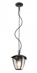 Lampa wisząca zewnętrzna latarenka czarna aluminium nowoczesna klasyczna uniwersalna minimalistyczna VENTA IP44 363260132 Trio