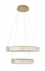 Kryształowa Lampa Wisząca Glamour RING BAUTA LUCES EXCLUSIVAS LE42676 Nowoczesny Żyrandol Kryształowy