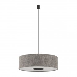 Abażurowa lampa wisząca LAGO L 11675 Nowodvorski lighting szara salonowa pokojowa