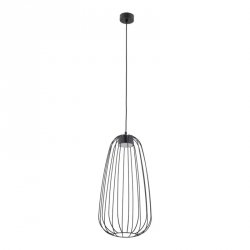 Czarna lampa wisząca ażurowa druciana owalna minimalistyczna loftowa uniwersalna klasyczna SPHERA S 11307 TK-LIGHTING