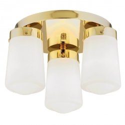 Plafon Sufitowy Glamour Szklany Klosz Opal Mosiądz PASADENA 6165 ARGON