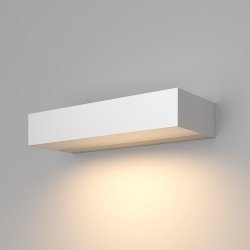 Nowoczesny kinkiet elewacyjny zewnętrzny LED prostokątny aluminium biały podświetlający ścianę Lot MAYTONI O428WL-L10W3K