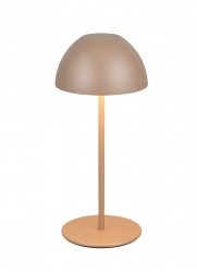Lampka stołowa nocna LED brązowa półokrągła designerska nowoczesna ściemnialna do pokoju dziecięcego ORTIZ IP44 R55601165 Rl