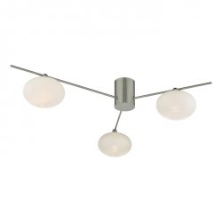 Nowoczesny Plafon Sufitowy Nikiel JASPER JAS5346 DAR LIGHTING