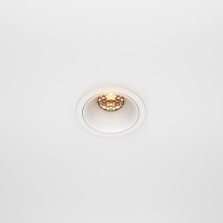 Lampa wpuszczana w sufit minimalistyczna aluminium biały okrągła Alfa LED MAYTONI DL043-01-10W2.7K-RD-W-DE