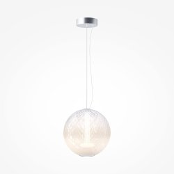 Nowoczesna elegancka lampa wisząca zdobiona szklana kula el.chrom LED minimalistyczna BRUMA MAYTONI MOD397PL-L15CH2.7K