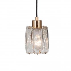 Kryształowa lampa wisząca zwis Torno Italux PND-40813-1-BK-HBR jadalniana nad stół
