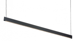 Nowoczesna lampa wisząca LED listwa prostokątna czarna minimalistyczna klasyczna Steel slim wide 1200 mm 3000k 348384 IDEAL LUX