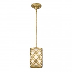 Mała lampa wisząca Arabella 1 źródło światła postarzane złoto orientalna tuba GN-ARABELLA-MP ELSTEAD LIGHTING