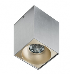 Nowoczesna lampa sufitowa plafon tuba aluminiowa + szampański HUGO AZ0828 + AZ0833 Azzardo