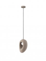  Nowoczesna brązowa lampa wisząca owalny klosz minimalistyczna designerska możliwość ściemniania LONTIZA LE45336 Luces Exclusivas