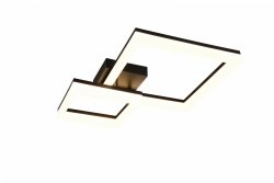 Nowoczesny plafon lampa sufitowa LED czarna uniwersalna minimalistyczna geometryczna kwadraty CAMINO R65771232 Rl