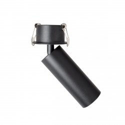 Lampa sufitowa podtynkowa plafon LED minimalistyczna klasyczna czarna aluminiowa regulowana tuba Halo C H0125 MAXLIGHT 