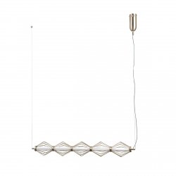 Złota lampa wisząca nowoczesna listwa led Sevil Italux PND-34403-5-HBR