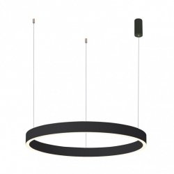 Nowoczesna Okrągła Lampa Wisząca Dwustronna LED Czarna BRASCO UP DOWN PND-56215D-060RPP-BK-3KS4K-TRDIMM ITALUX