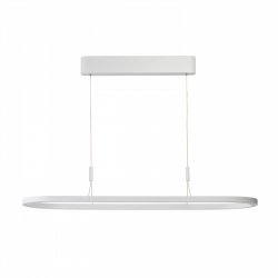 Lampa wisząca biała LED owalny ring nowoczesna minimalistyczna 120cm LAYLA DIMM AZ6754 Azzardo