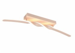 Nowoczesny uniwersalny plafon lampa sufitowa LED minimalistyczna beżowa metalowa listwa podłużna GINKO R65791166 Rl