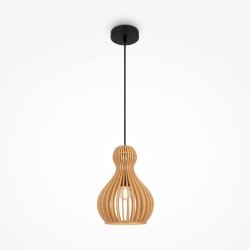 Lampa wisząca designerska rustykalna brązowa nad stół do jadalni do salonu ozdobna regulacja wysokości Roots MAYTONI MOD192PL-01W