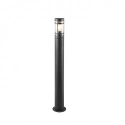 Nowoczesny Antracytowy Słupek Ogrodowy Minimalistyczny PALOMA R41716142 RL