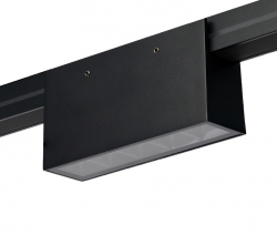 Czarna oprawa LED do systemu szynowego magnetycznego Azzardo TRACK IP65 LIDO 10W 3000K BLACK AZ6948